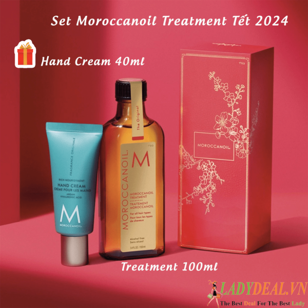 Set Tinh dầu dưỡng tóc Moroccanoil Treatment  Orginal Tiêu Chuẩn | 100ml - Bản Tết 2024